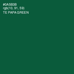 #0A5B3B - Te Papa Green Color Image