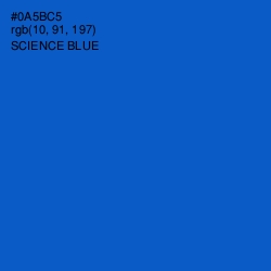 #0A5BC5 - Science Blue Color Image