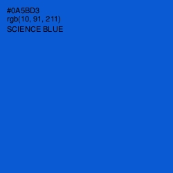 #0A5BD3 - Science Blue Color Image