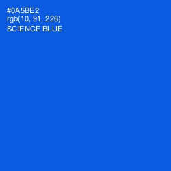 #0A5BE2 - Science Blue Color Image