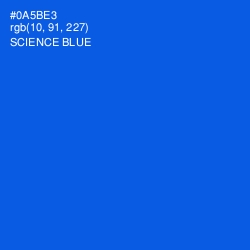 #0A5BE3 - Science Blue Color Image