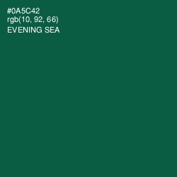 #0A5C42 - Evening Sea Color Image