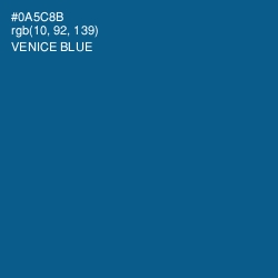 #0A5C8B - Venice Blue Color Image