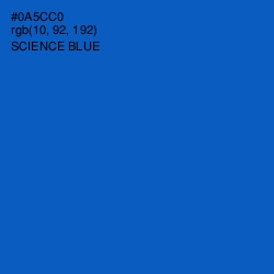 #0A5CC0 - Science Blue Color Image