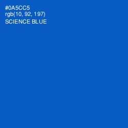 #0A5CC5 - Science Blue Color Image