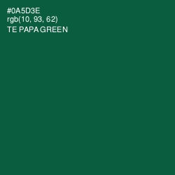 #0A5D3E - Te Papa Green Color Image