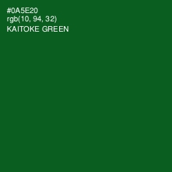 #0A5E20 - Kaitoke Green Color Image