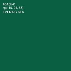 #0A5E41 - Evening Sea Color Image