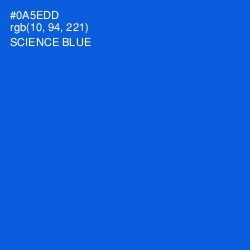 #0A5EDD - Science Blue Color Image