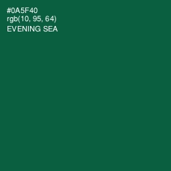 #0A5F40 - Evening Sea Color Image