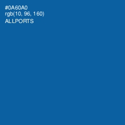 #0A60A0 - Allports Color Image