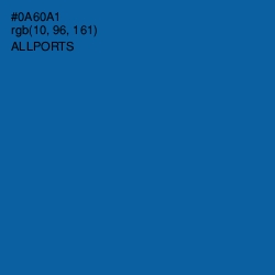 #0A60A1 - Allports Color Image