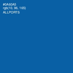 #0A60A5 - Allports Color Image