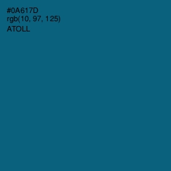 #0A617D - Atoll Color Image