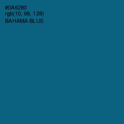 #0A6280 - Bahama Blue Color Image