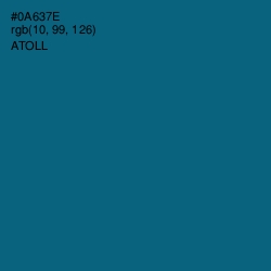 #0A637E - Atoll Color Image