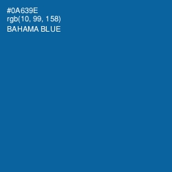 #0A639E - Bahama Blue Color Image