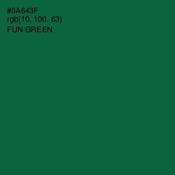 #0A643F - Fun Green Color Image