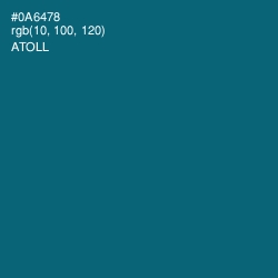 #0A6478 - Atoll Color Image