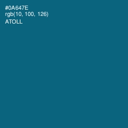 #0A647E - Atoll Color Image