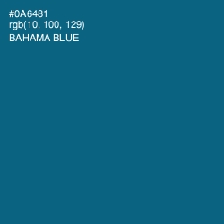 #0A6481 - Bahama Blue Color Image