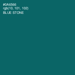 #0A6566 - Blue Stone Color Image