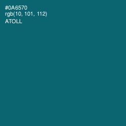 #0A6570 - Atoll Color Image