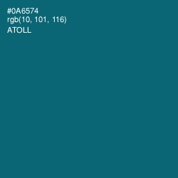 #0A6574 - Atoll Color Image