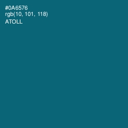 #0A6576 - Atoll Color Image