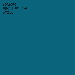 #0A657C - Atoll Color Image