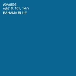 #0A6593 - Bahama Blue Color Image
