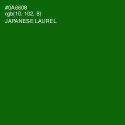 #0A6608 - Japanese Laurel Color Image