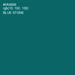 #0A6666 - Blue Stone Color Image