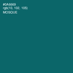 #0A6669 - Mosque Color Image