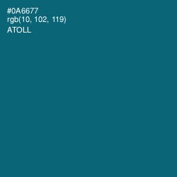 #0A6677 - Atoll Color Image