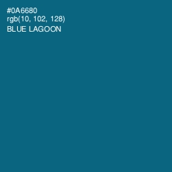 #0A6680 - Blue Lagoon Color Image