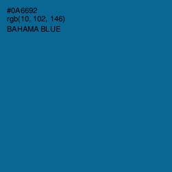 #0A6692 - Bahama Blue Color Image