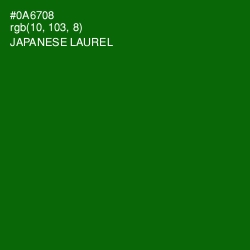 #0A6708 - Japanese Laurel Color Image