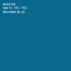 #0A678E - Bahama Blue Color Image