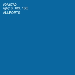 #0A67A0 - Allports Color Image