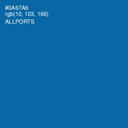 #0A67A6 - Allports Color Image