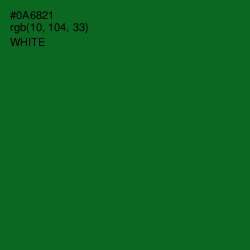 #0A6821 - Fun Green Color Image