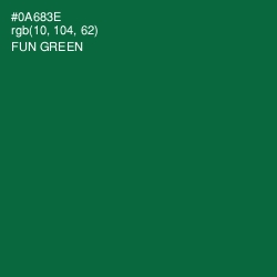 #0A683E - Fun Green Color Image