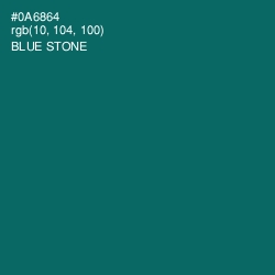 #0A6864 - Blue Stone Color Image