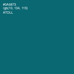 #0A6873 - Atoll Color Image