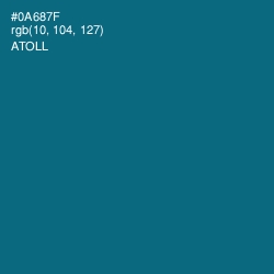 #0A687F - Atoll Color Image