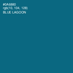 #0A6880 - Blue Lagoon Color Image