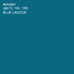 #0A6881 - Blue Lagoon Color Image