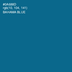 #0A688D - Bahama Blue Color Image