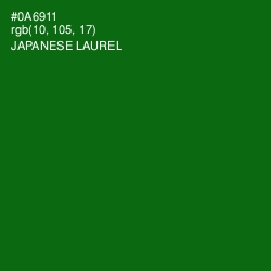 #0A6911 - Japanese Laurel Color Image